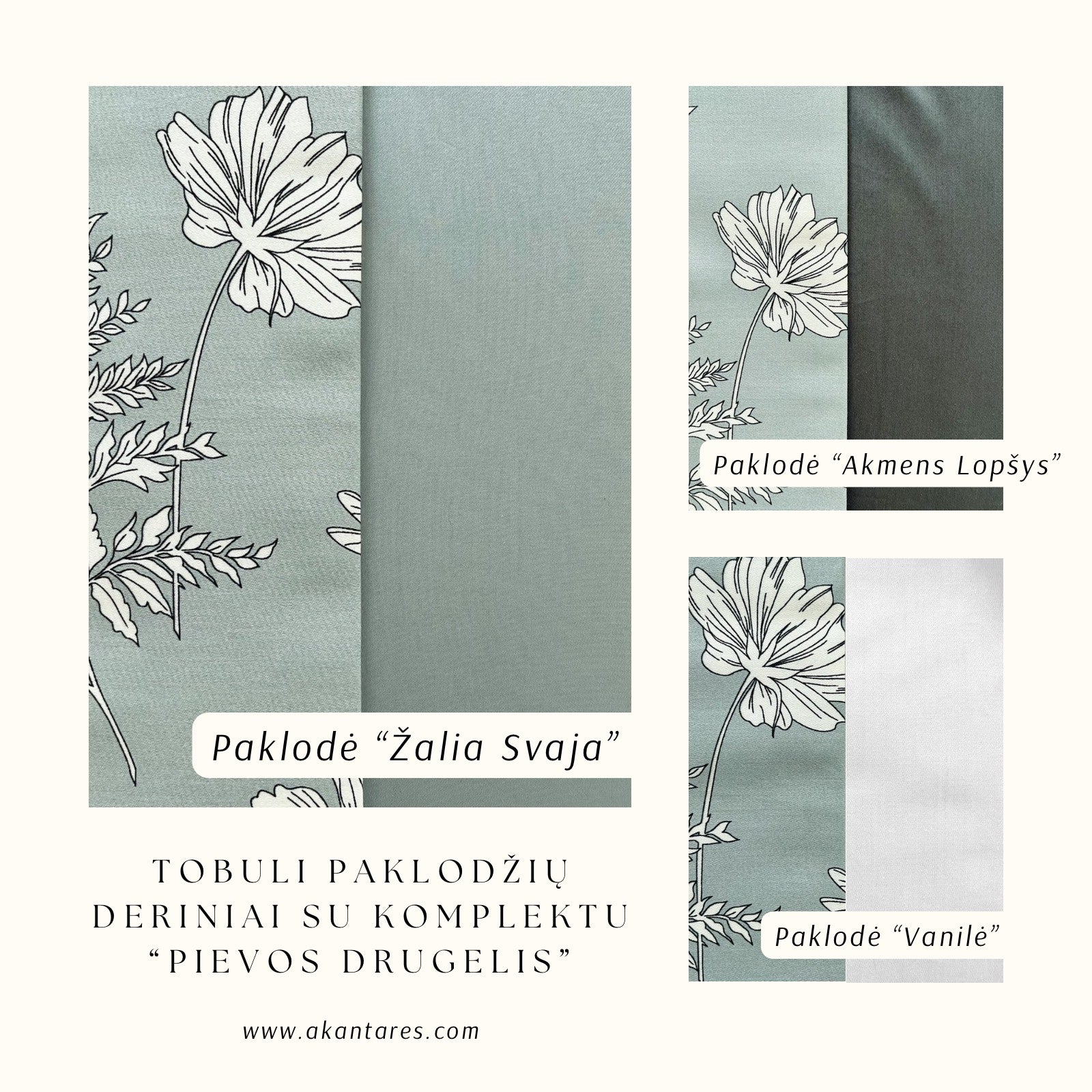 Antklodės užvalkalas „PIEVOS DRUGELIS“