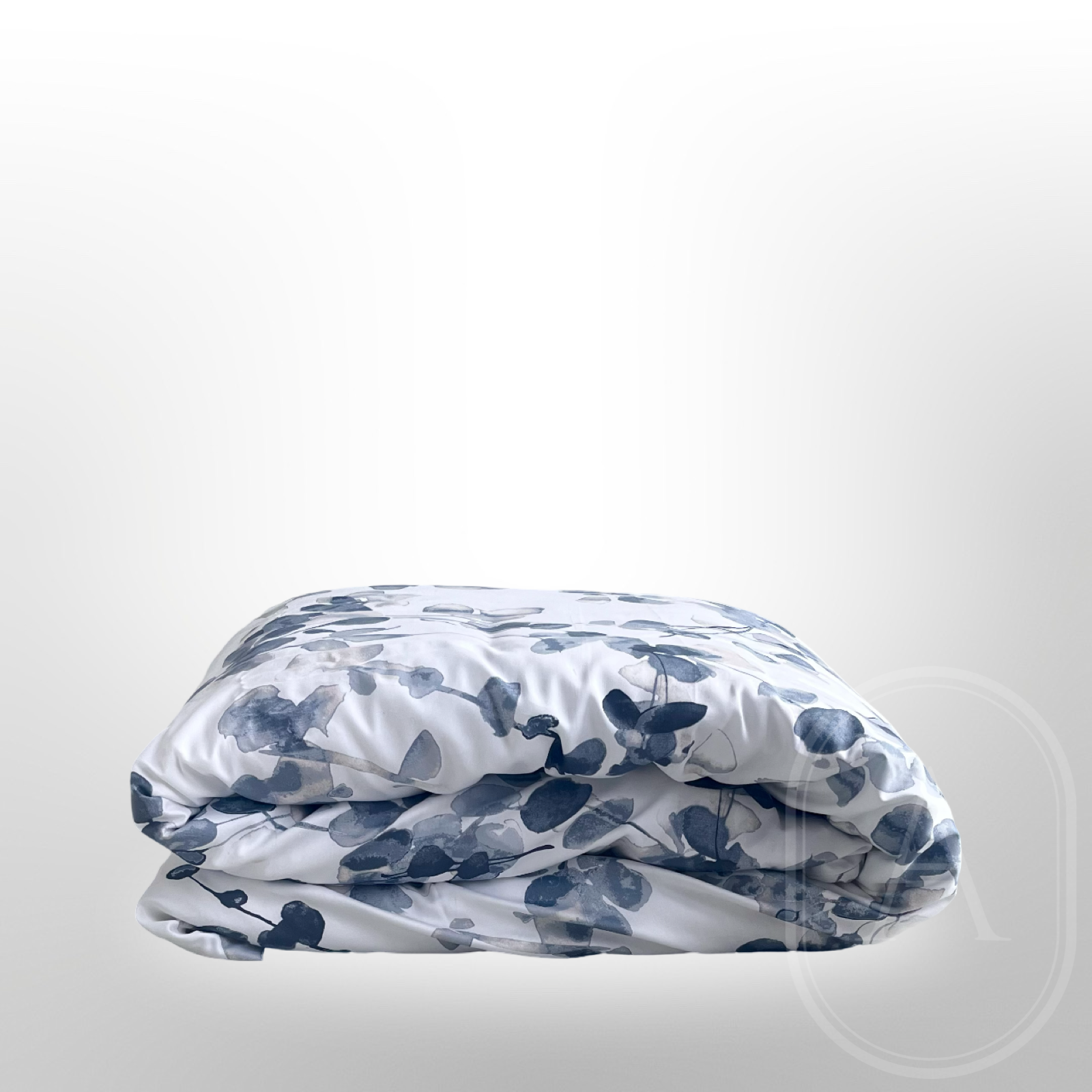 Klasikinio satino antklodės užvalkalas „MĖLYNAS EUKALIPTAS“