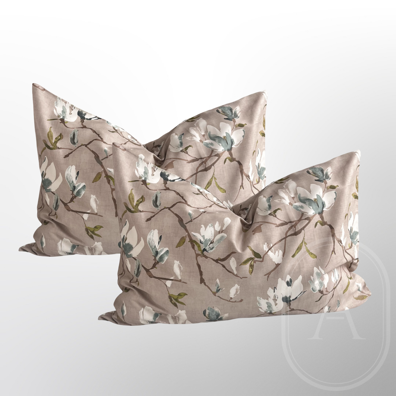 Klasikinio satino pagalvės užvalkalas „MAGNOLIJA“